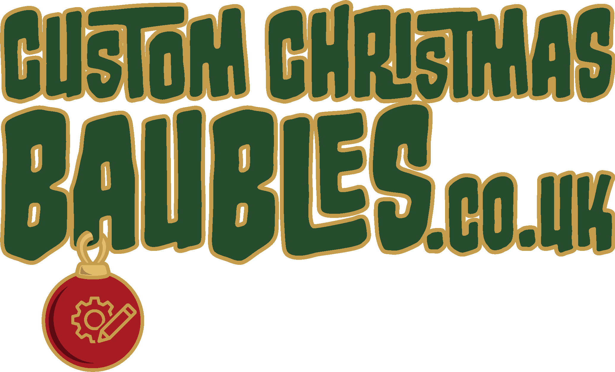 custom christmas baubles main logo